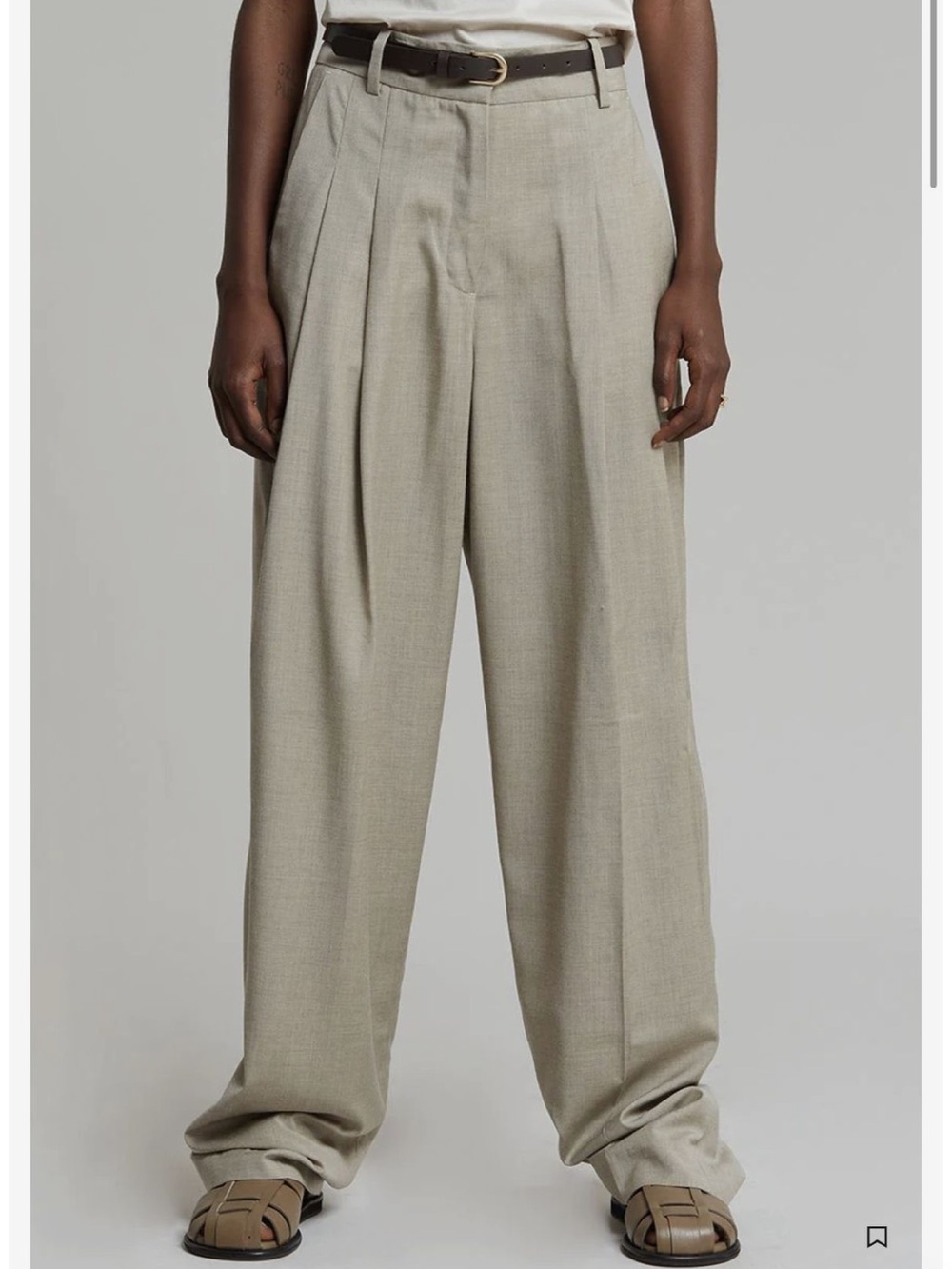 The Frankie Shop Gelso Pleated Trousers